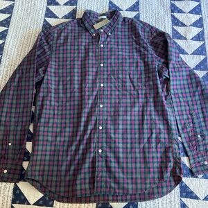 J. Crew classic fit plaid shirt size large NWT